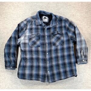 Mountain Club Quilted Flannel Shacket Mens XL Multicolor Plaid Outdoor Jacket